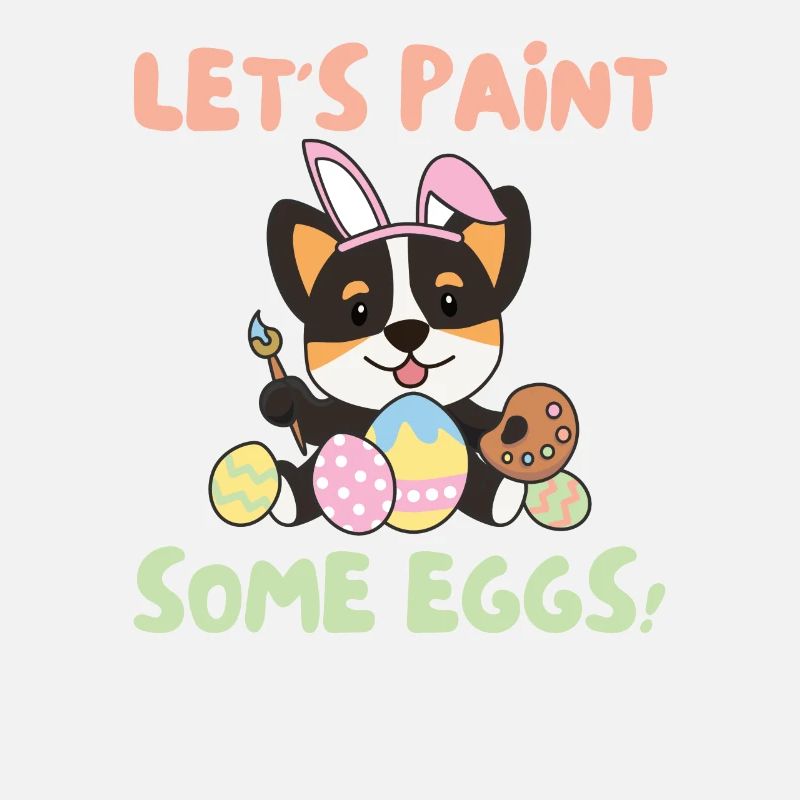 süße Hunde zu Ostern Corgi