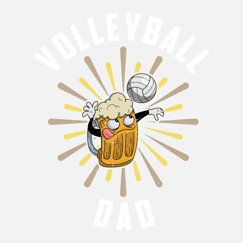 Volleyball Bier Biertrinker Volleyballtrainer