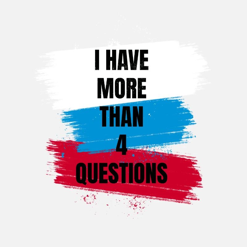 I Have More Than 4 Questions Vintage Simple Text