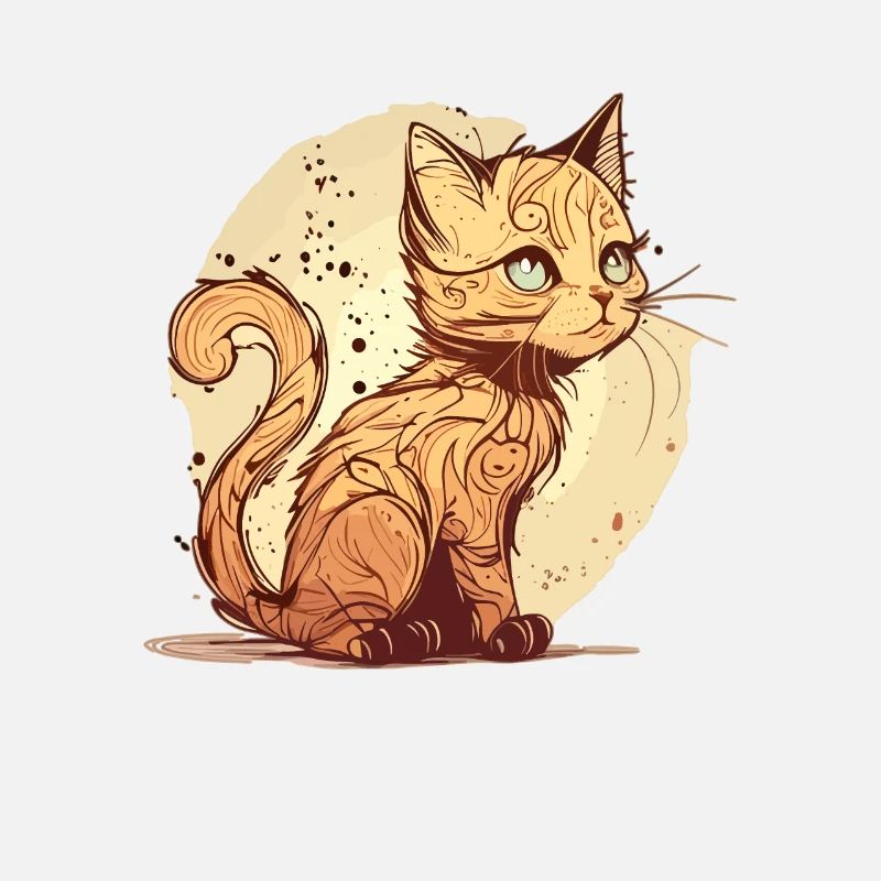 Katze im comic style