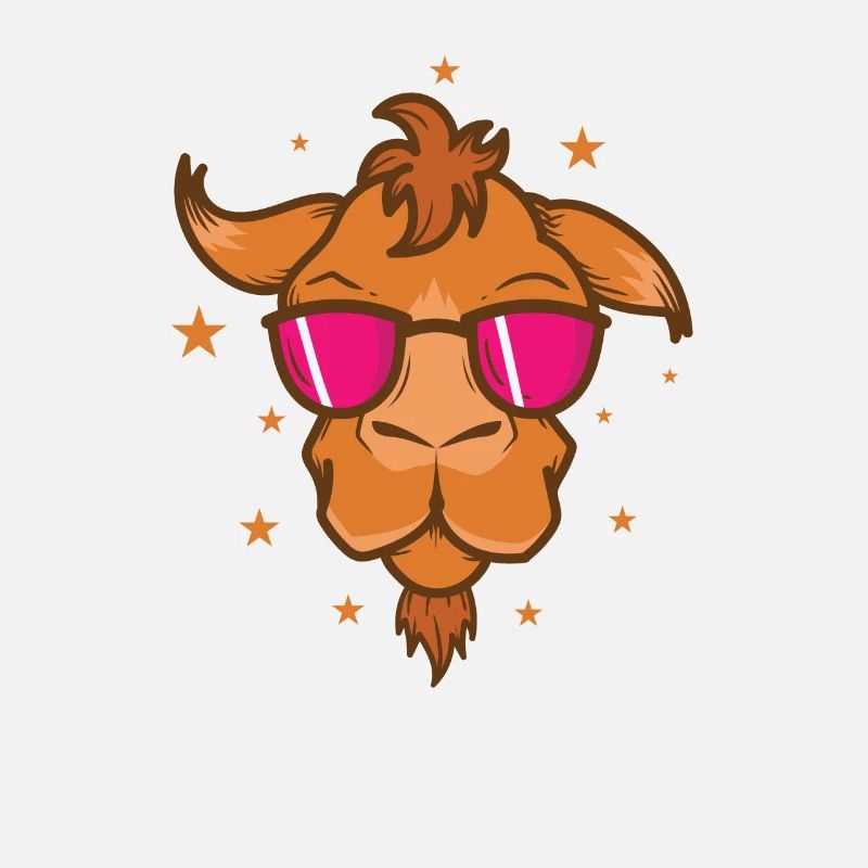 cooles Kamel mit Sonnenbrille Dromedar