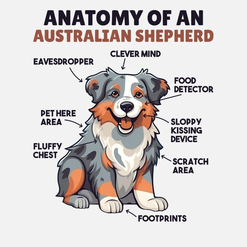 Explication du chien Anatomie d’un berger australien