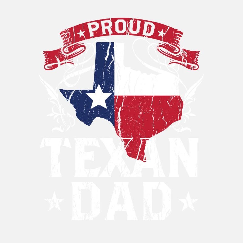Stolzer Texanischer Vater Stolz Texas Texaner