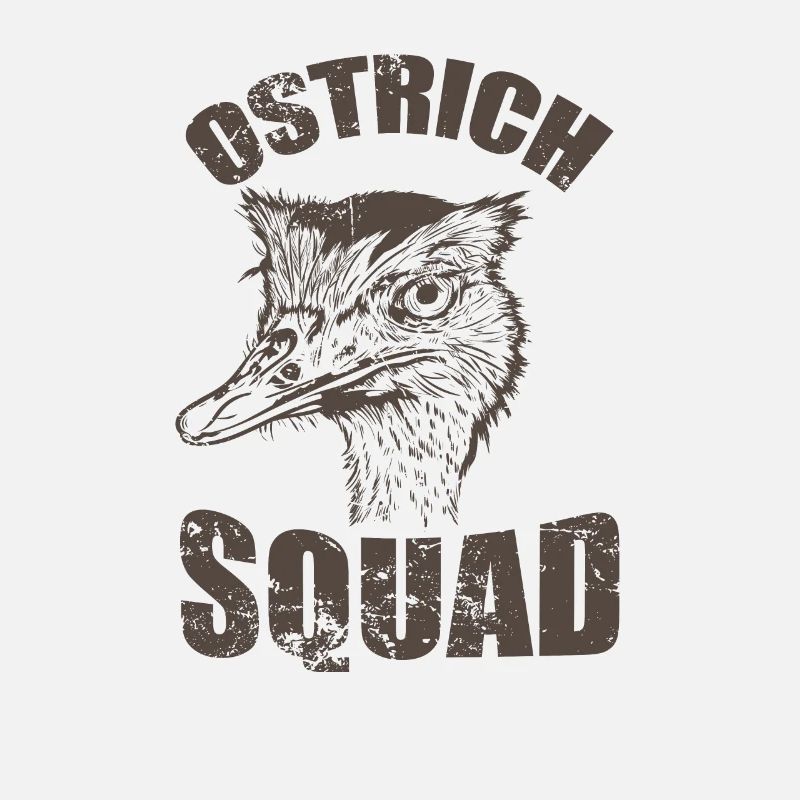 Ostrich Squad Vogel Strauß