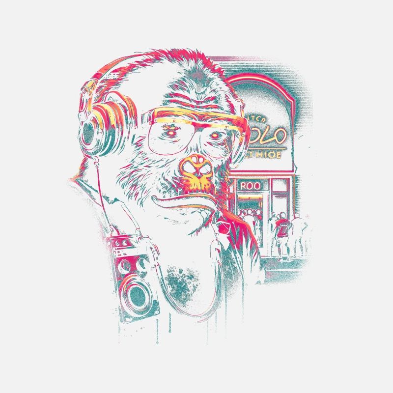 Neon gorilla