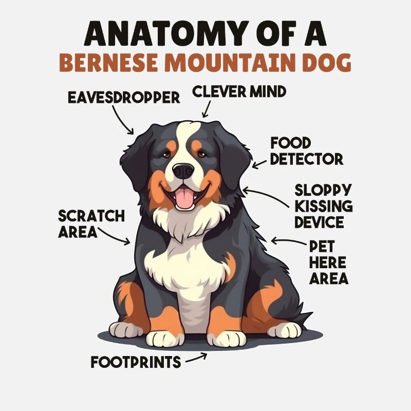 Explication du chien Anatomie d’un bouvier bernois