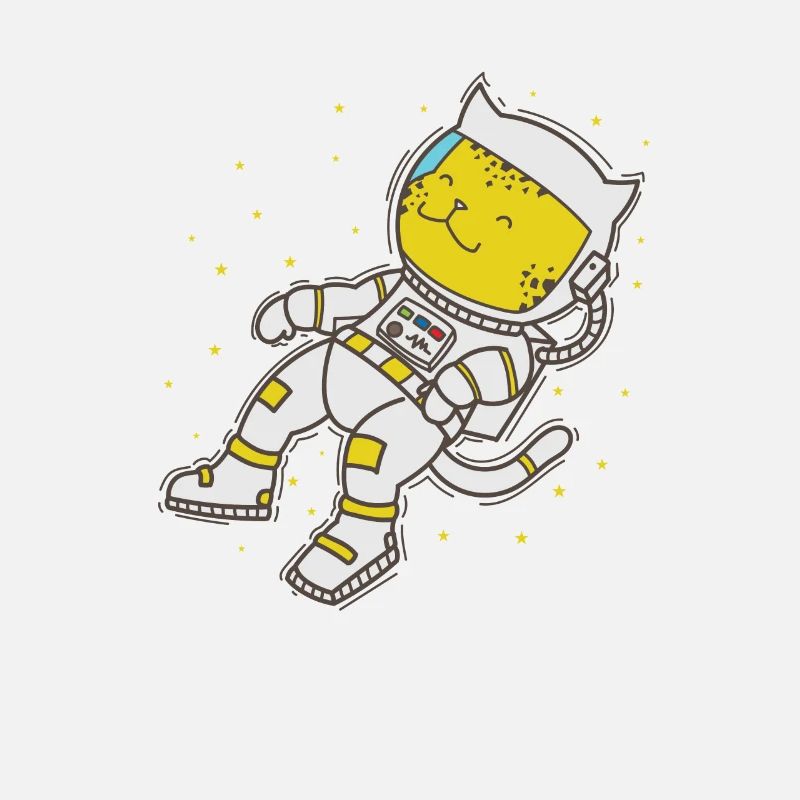 Léopard dans l’espace Grand félin Prédateur
