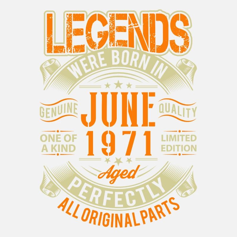 1971 Juni Geburtstag Legende