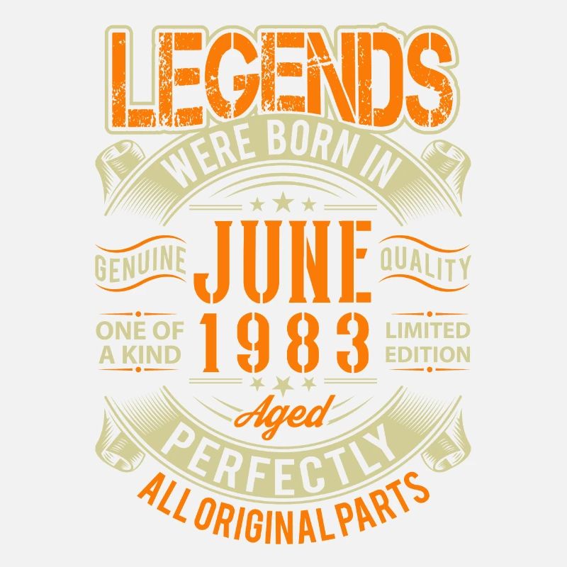 1983 Juni Geburtstag Legende