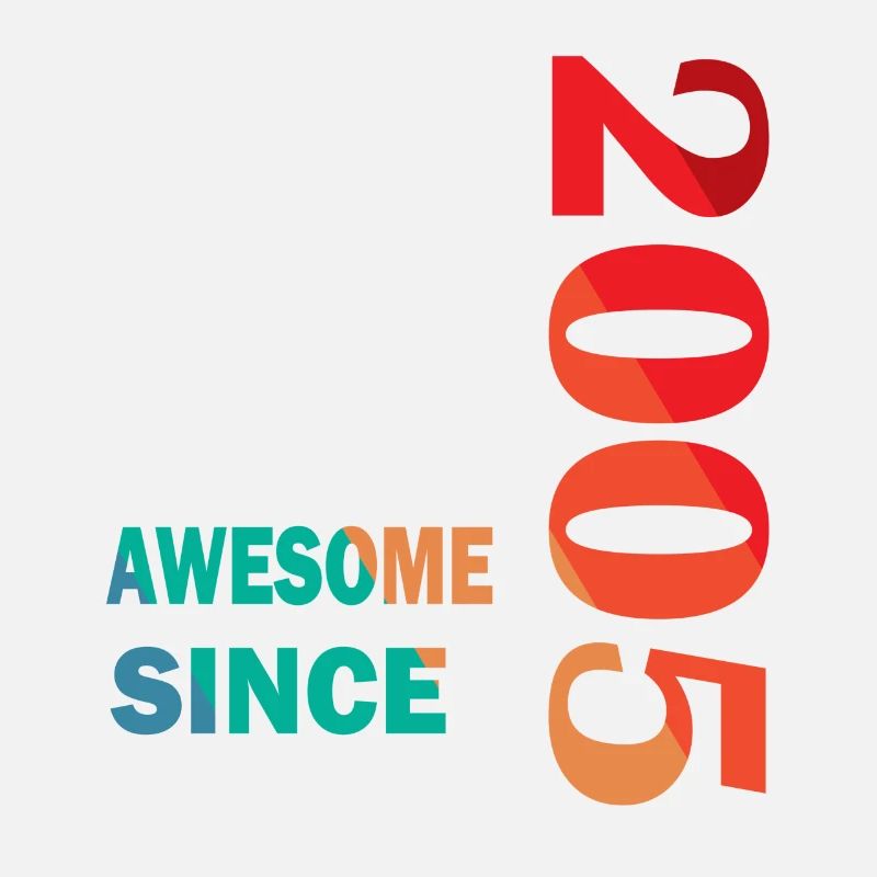 18th Birthday Epic Awesome since 2005 retro
