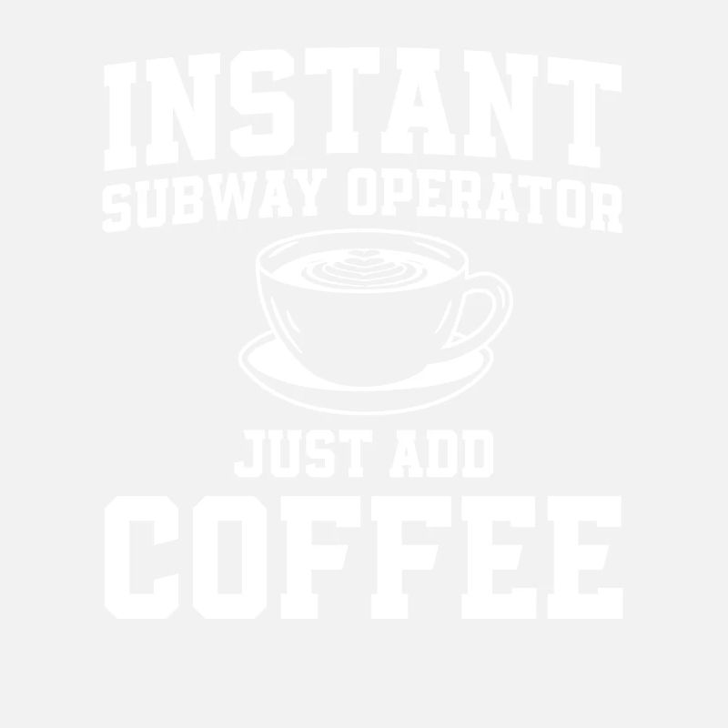 Instant-U-Bahn-Fahrer Fügen Sie Einfach Kaffee