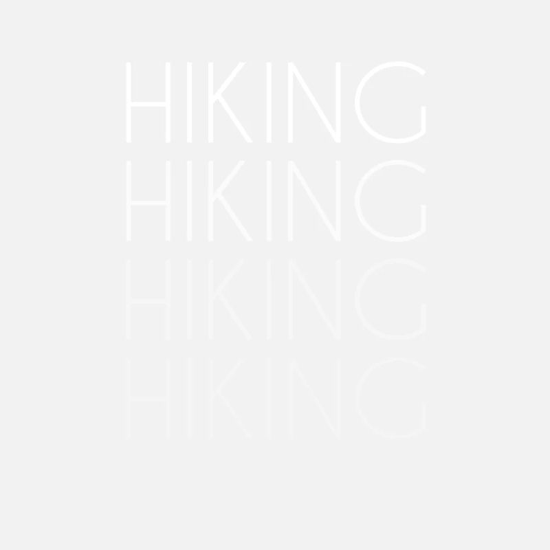 Hiking lettering