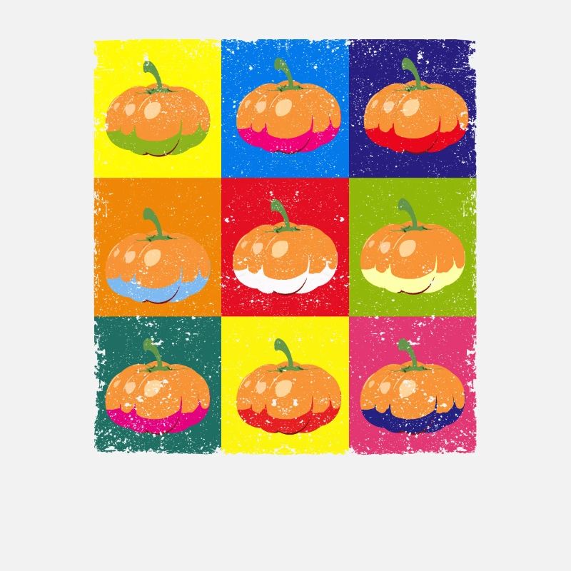 Pumpkin Retro Fall Lover Funny Autumn Artwork