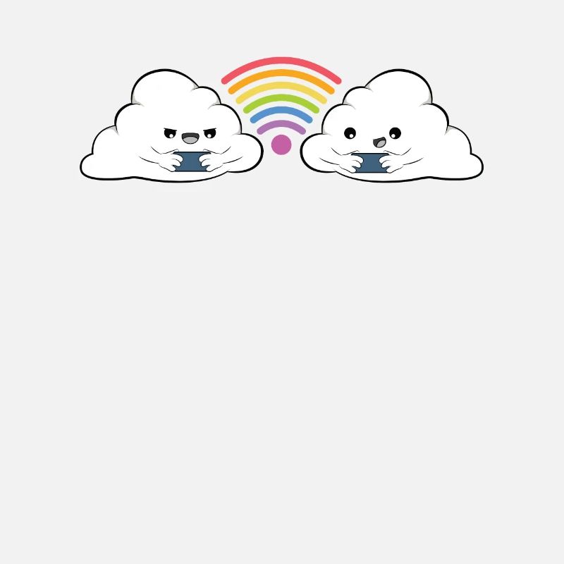 Wolke Wlan Regenbogenfarben