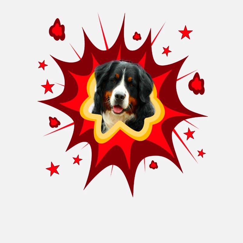 Comic Hund Design - Pow - Berner Sennenhund
