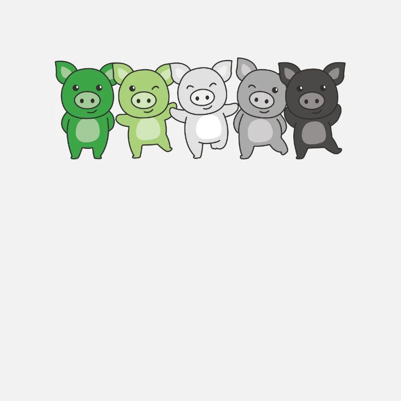 Aromantik Flag Pride LGBTQ süßes Schwein