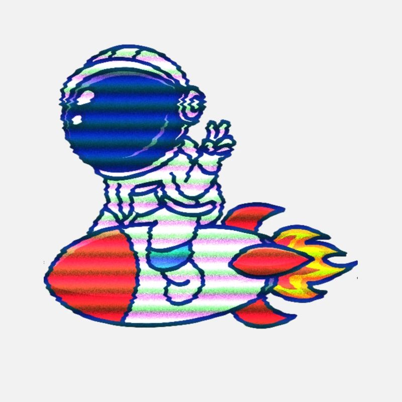 Space rocket travel. A gift for space fans
