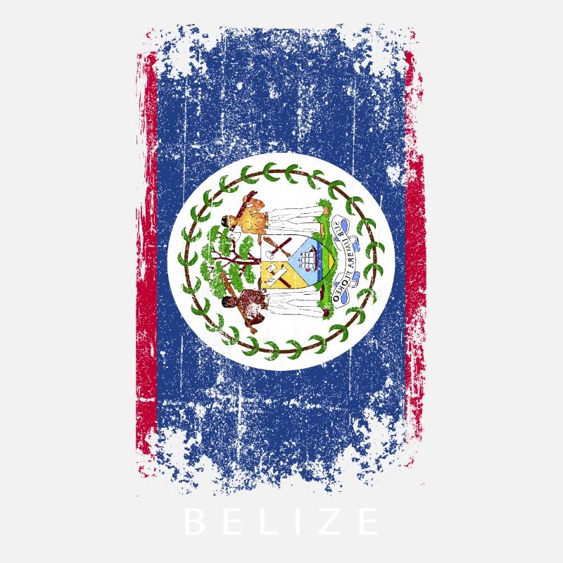 Souvenir avec le drapeau du Belize