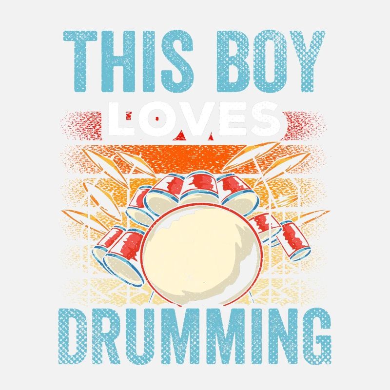 This boy loves drumming drums