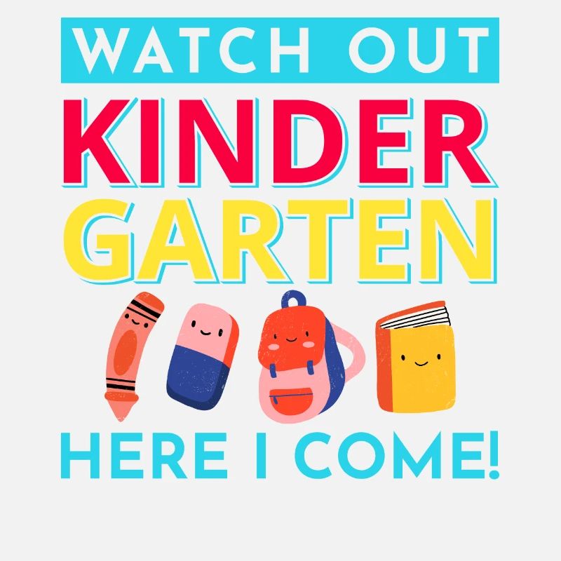 Kindergarten Kindergärtner Lehrer Regenbogenfarben
