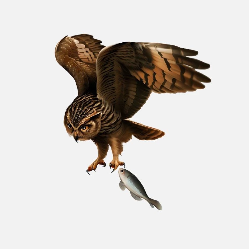 The fish-catching owl