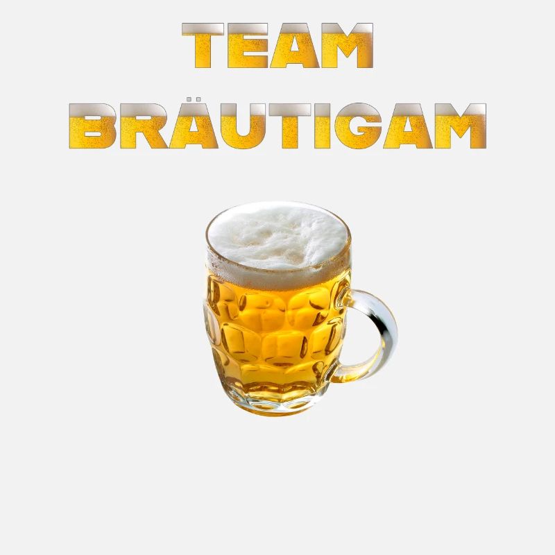 Team Bräutigam mit Bierkrug