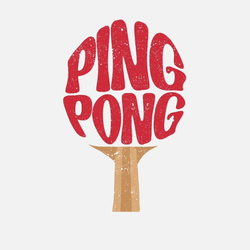 Ping Pong Paddle Funny Table Tennis Player