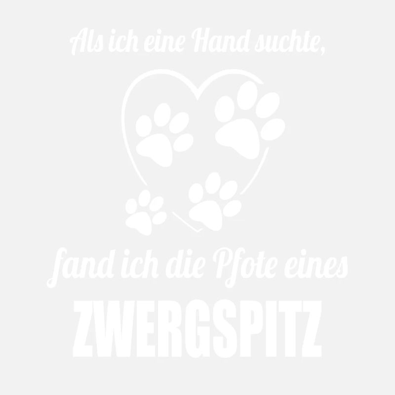 Hand & Pfote - Spruch - Zwergspitz