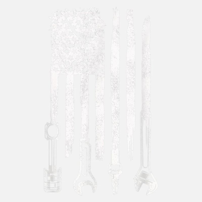 American Flag Mechanic Tools Car Fixing Essentials