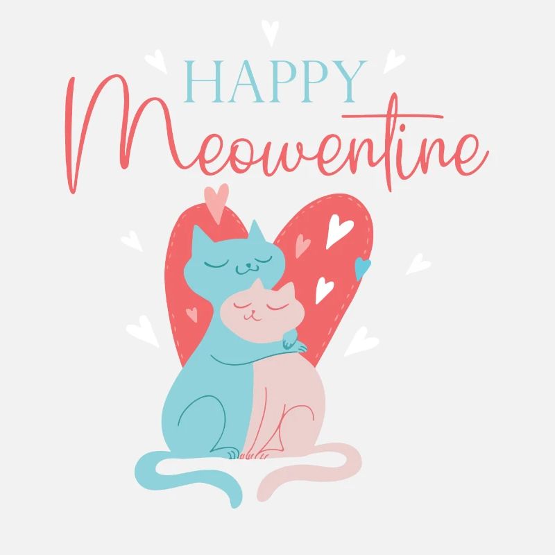 Joyeuse Chat Meowentine de la Saint-Valentin