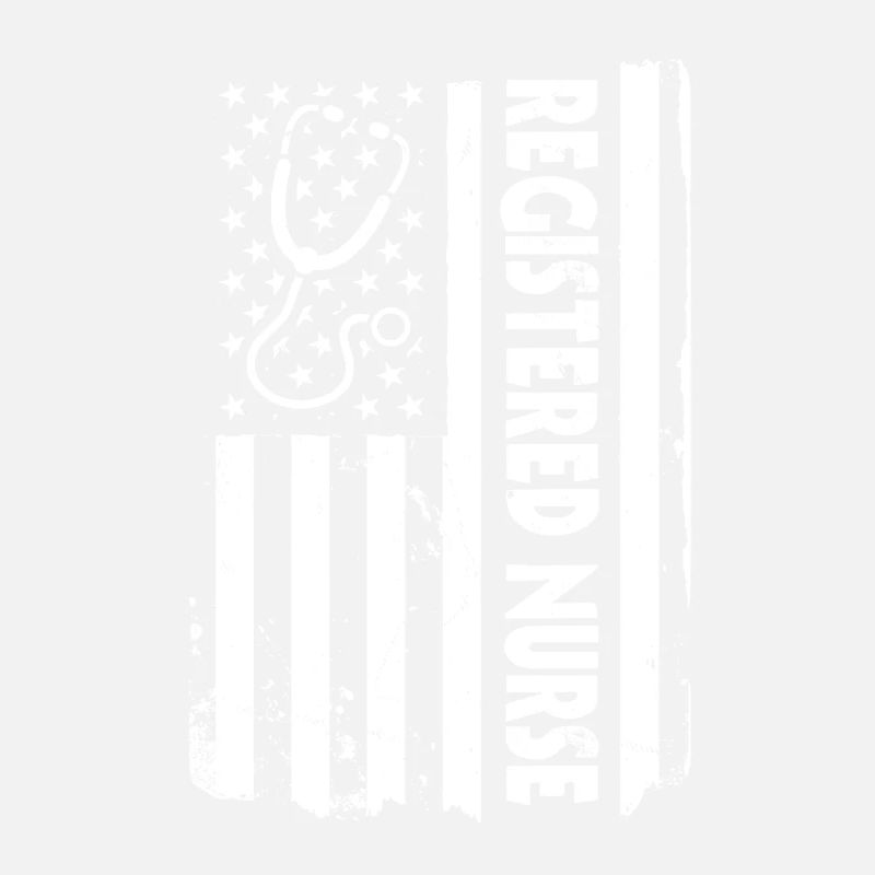 Infirmière autorisée du drapeau des États-Unis
