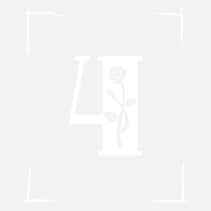 number 4 initial