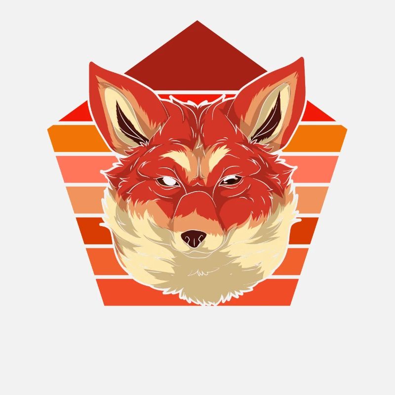 Fox Lover Forest Animal Gift Retro Fox