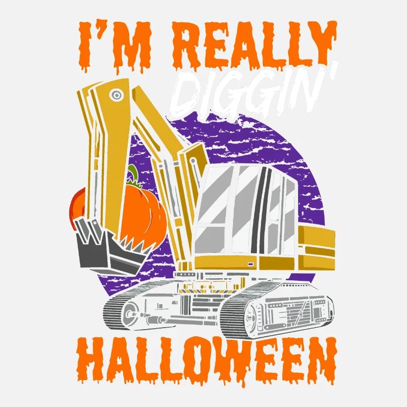 Ich bin wirklich Diggin Halloween Bagger Kürbis