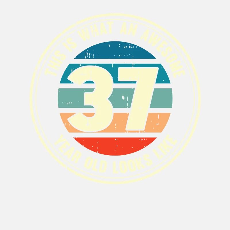 37. Geburtstag so sieht man mit 37 Retro Geschenk