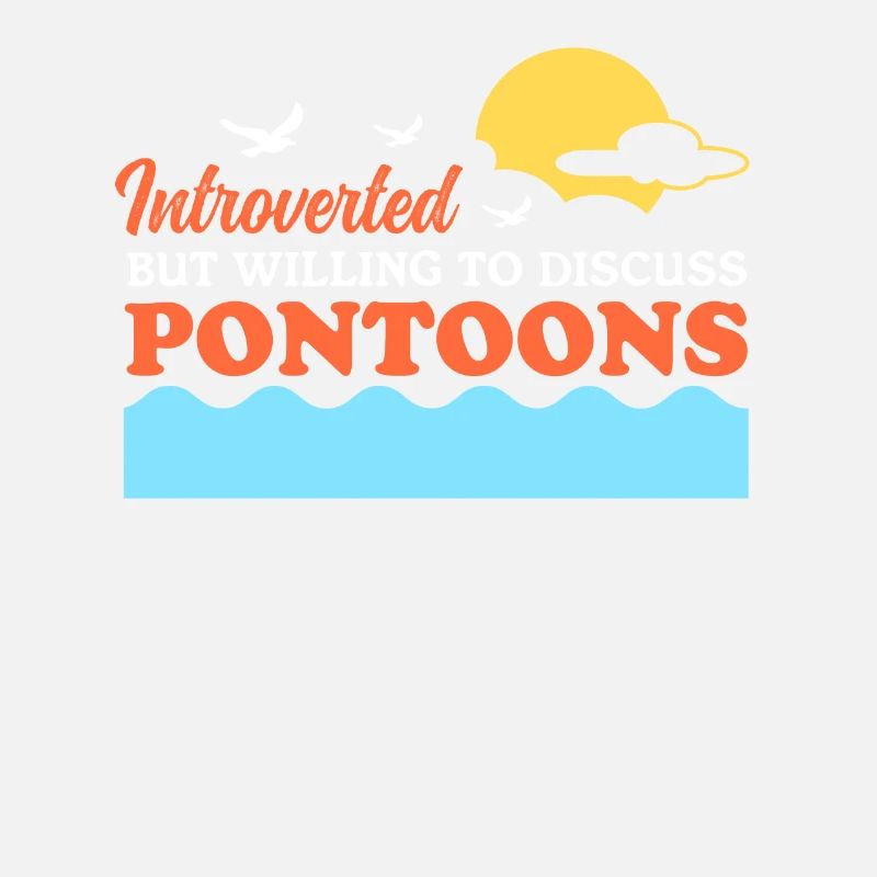 Pontoon Pontoonboot Kapitän Geschenk