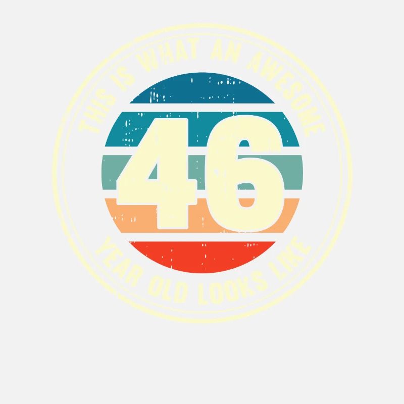 46. Geburtstag so sieht man mit 46 Retro Geschenk