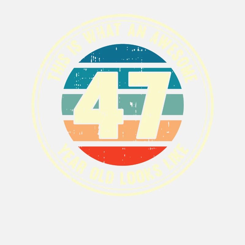 47. Geburtstag so sieht man mit 47 Retro Geschenk