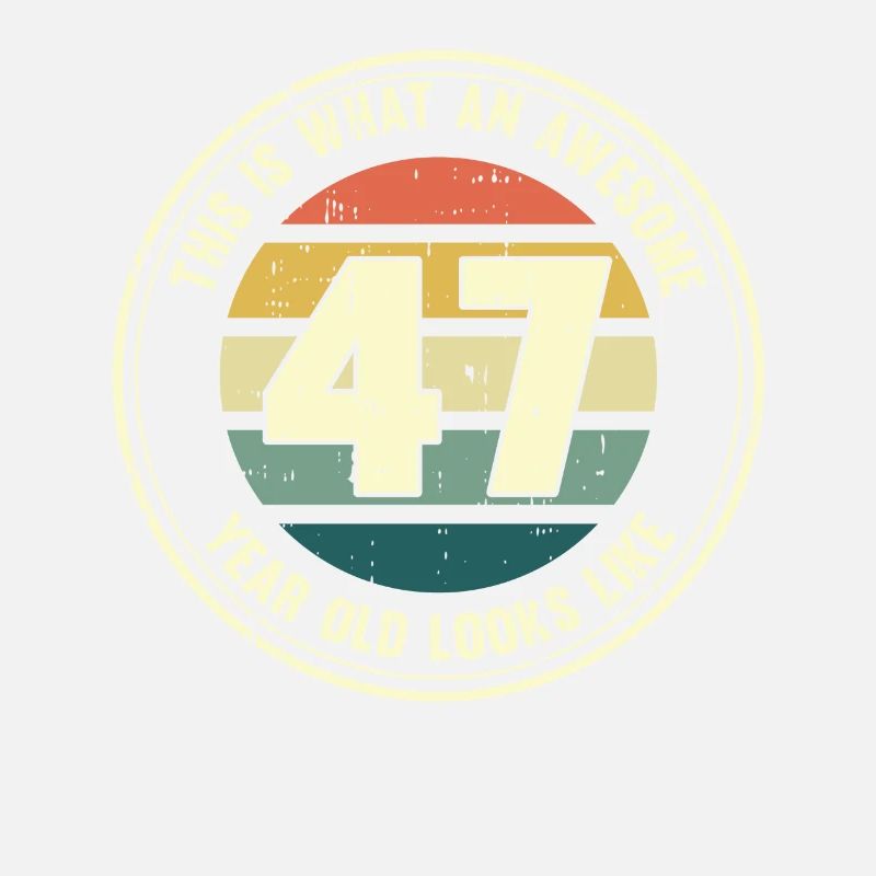 47th birthday so you see with 47 retro gift