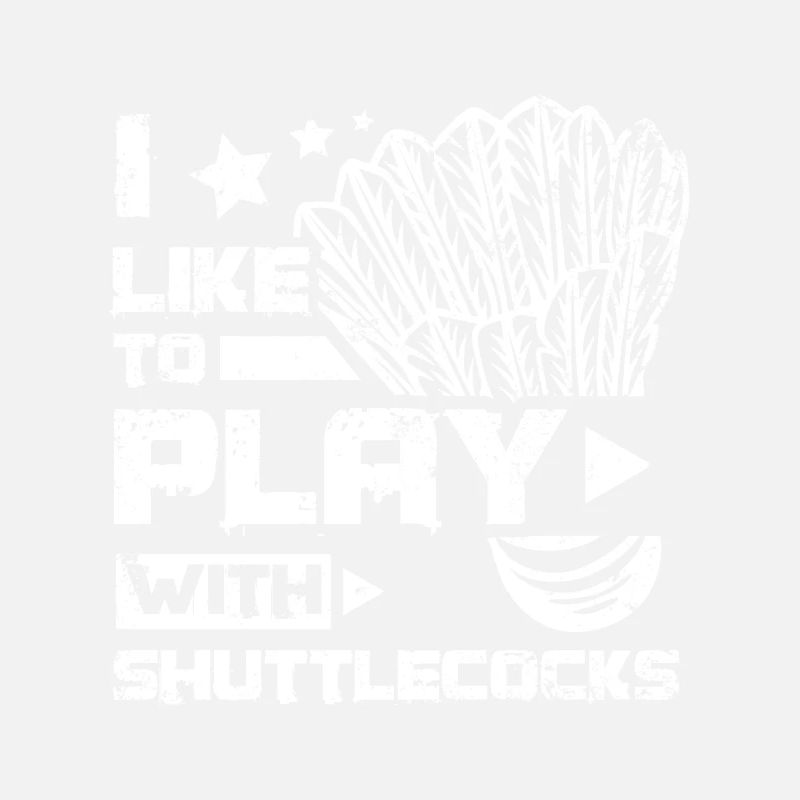 I like to play with badminton shuttlecocks
