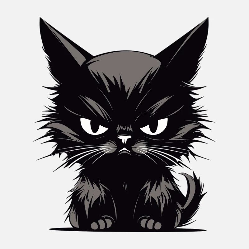 Chats agacés Chat Evil House Tiger