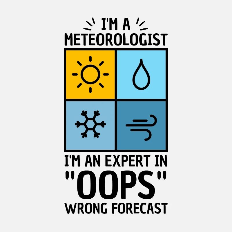 Jeu de mots météorologique pour météorologue