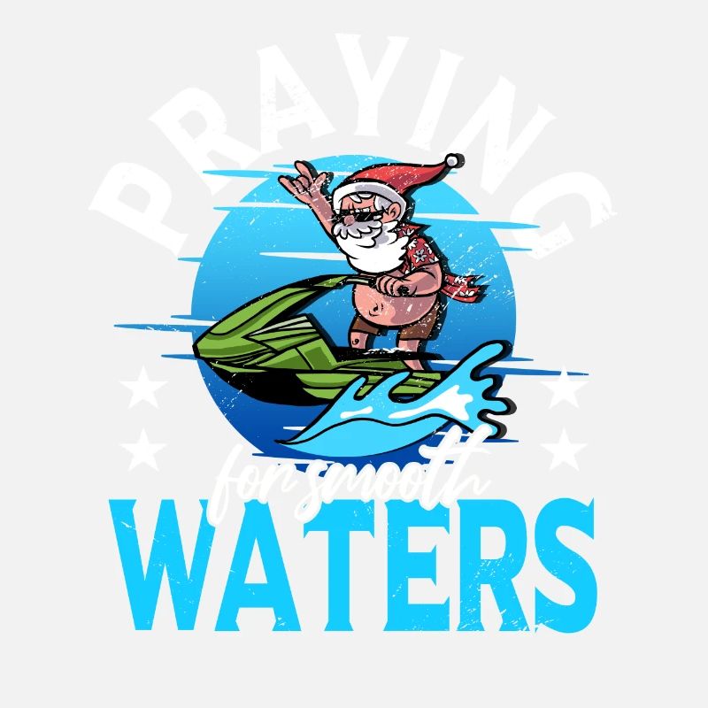 Motorboot Jetboot Jetski Weihnachtsmann Xmas