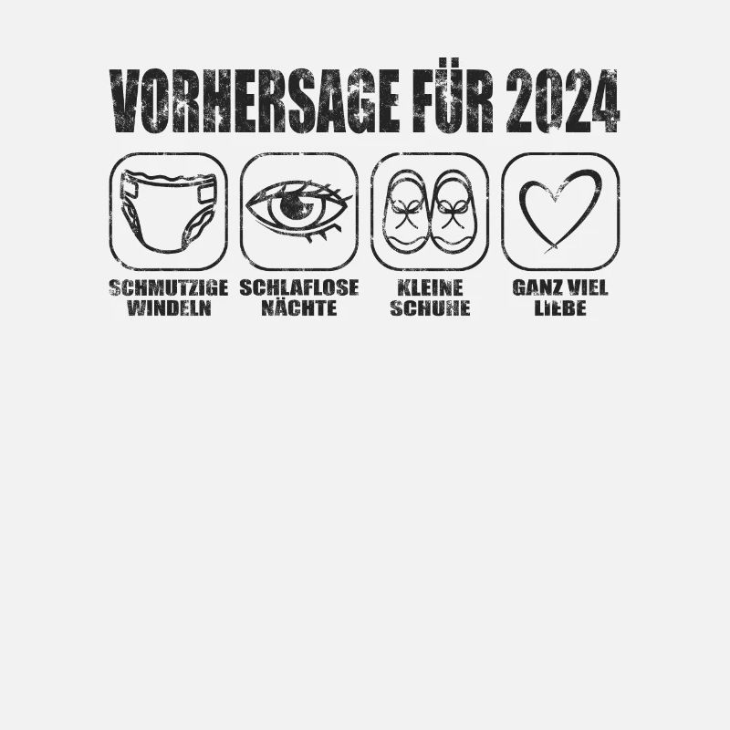 Vorhersage 2024 Werdende Eltern Babybauch