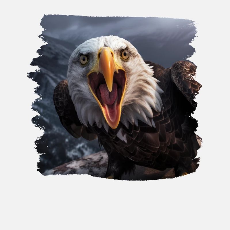 Aulne pygargue à tête blanche oiseau aigle pierre