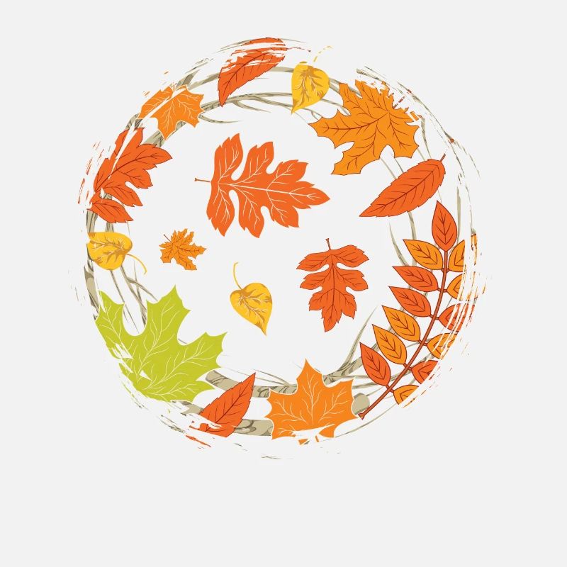 Bunte Laubblätter Wald Laub Geschenk Herbst