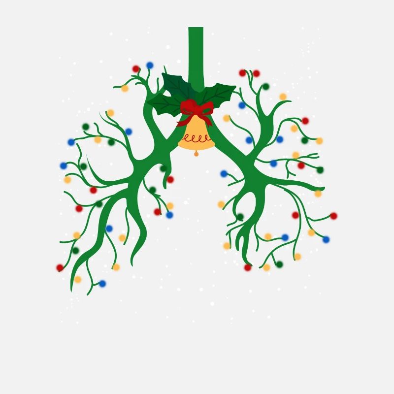 Beatmungstherapie Lunge Christmas String Light