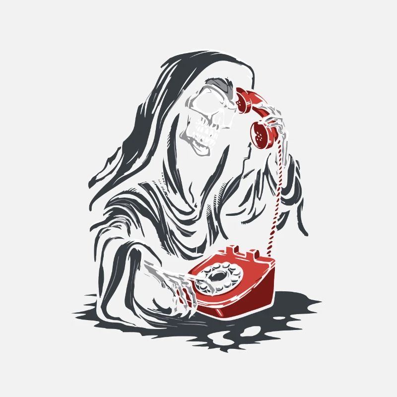 Téléphone Red Grim Reaper