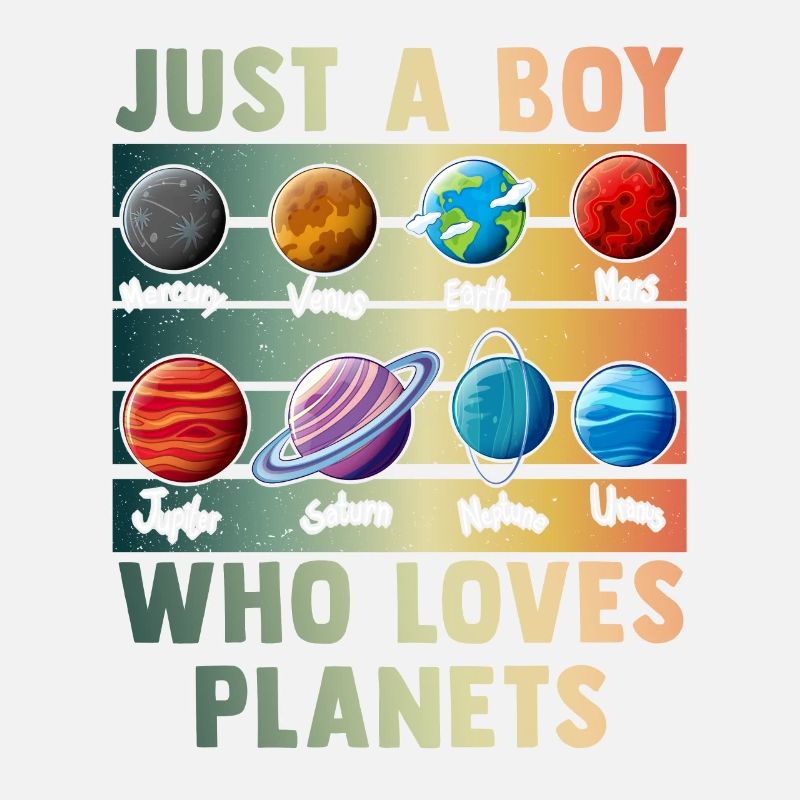 Juste un garçon qui aime les planètes du système solaire
