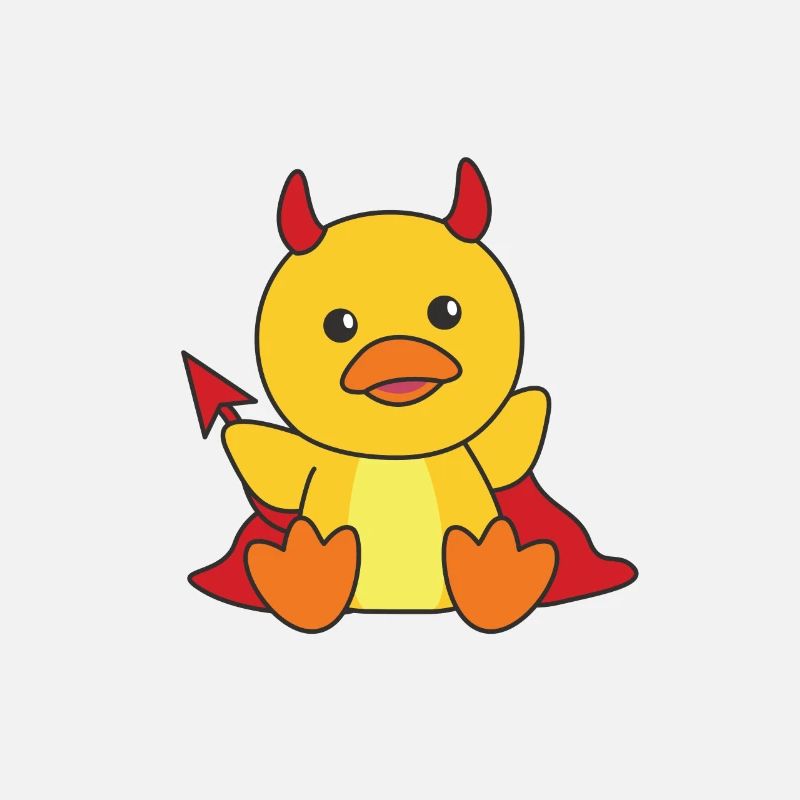 Duck Happy Halloween Devil Costume